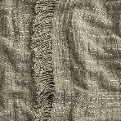 Sage Fringe Bedspread
