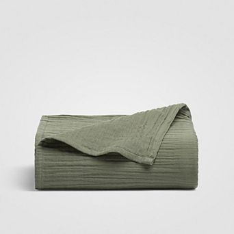 Zen Crinkled Comfort Flat Sheet (Matcha)