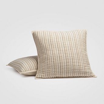 Coastal Stitch Euro Sham Set