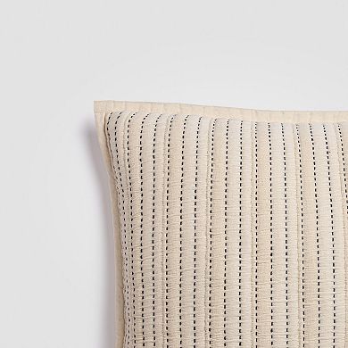 Coastal Stitch Euro Sham Set