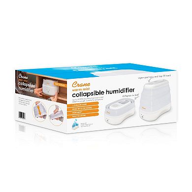 1 Gal. Warm Mist Collapsible Humidifier, White, Top Fill, for Medium Rooms Up to 500 sq. ft.