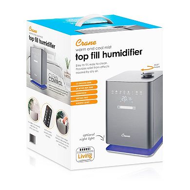 2 Gal. Ultrasonic Cool Mist Tower Humidifier with Germicidal UV-A Light