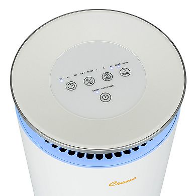 Crane Air Purifier with True HEPA Filter High-Performance Air Purification for Large Rooms Allergy