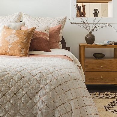 Diamond Stitch Quilted Bedspread