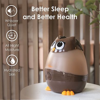 Adorable Humidifier, Mini Owl, Cool Mist Humidifier with Vapor Tray, 0.5 Gal.