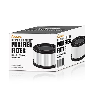 Crane EE-5061 Air Purifier Replacement HEPA Filter