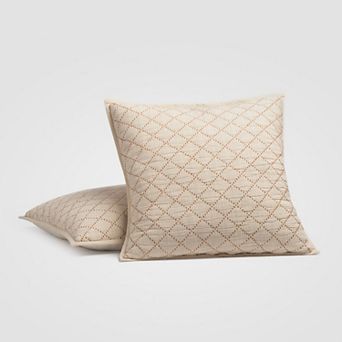 Diamond Stitch Euro Sham Set