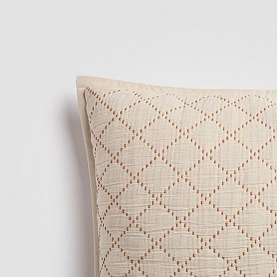 Diamond Stitch Euro Sham Set