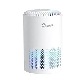Crane True HEPA Air Purifier Up To 150 Sq. Ft. With Aroma Tray Night Light Adjustable Fan Speed and