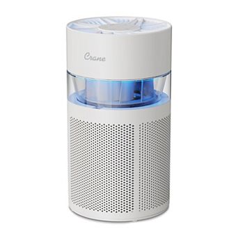 Crane True HEPA Air Purifier Up To 200 Sq. Ft. With Aroma Tray Night Light Adjustable Fan Speed and