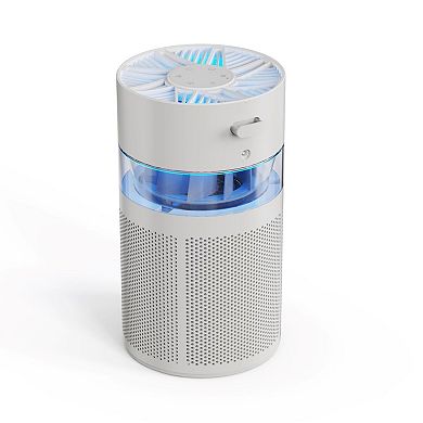 Crane True HEPA Air Purifier Up To 200 Sq. Ft. With Aroma Tray Night Light Adjustable Fan Speed and