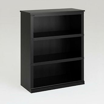 3 tier Bookcase, Farmhouse Book Shelf with Storage, Low Book Case Wooden 3 Shelf Bookcase for Home