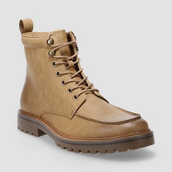 Sonoma Goods For Life® Memory Foam Men's Moc Toe Lace-Up Fashion Boots