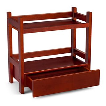 Sorbus 2 tier Counter Organizer with Drawer - Matcha Station, Bathroom, Kitchen & Office