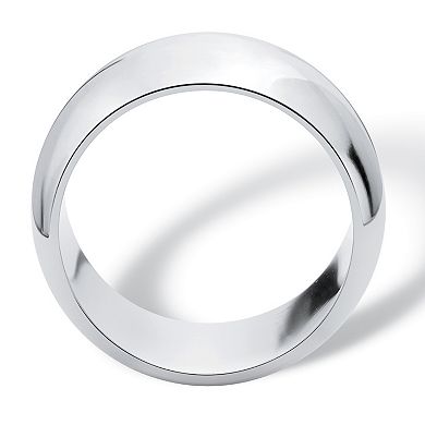 PalmBeach Jewelry Polished 11 mm Wedding Band in .925 Sterling Silver