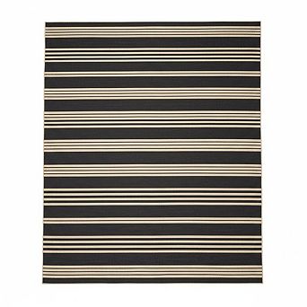 Modern Striped Area Rug,Low Pile ,Stain Resistant & Foldable,Washable