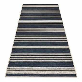 Modern Striped Area Rug,Low Pile ,Stain Resistant & Foldable,Washable