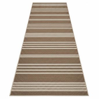 Modern Striped Area Rug,Low Pile ,Stain Resistant & Foldable,Washable