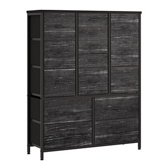 15-Drawer Fabric Dresser for Bedroom Tall Storage Chest Fabric Drawer Organizer for Closet