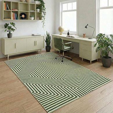 Washable Area Rugs,Abstract Lines Rug,Soft Modern Carpet,Low Pile,Non Slip