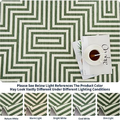 Washable Area Rugs,Abstract Lines Rug,Soft Modern Carpet,Low Pile,Non Slip