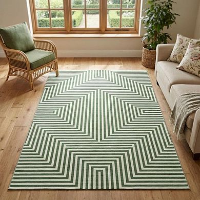 Washable Area Rugs,Abstract Lines Rug,Soft Modern Carpet,Low Pile,Non Slip