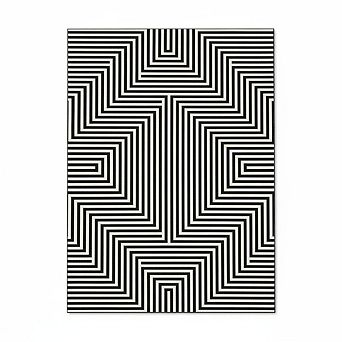 Washable Area Rugs,Abstract Lines Rug,Soft Modern Carpet,Low Pile,Non Slip