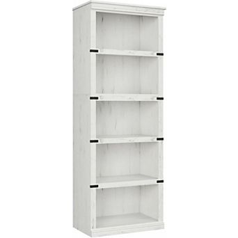 5 tier Bookcase with Open Storage Shelves, Tall Wooden Book Shelf for Home Office Organization
