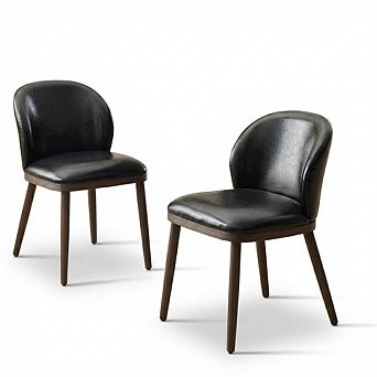 Upholstered Dining Chairs Set of 2, Modern Fabric Dining Room Kitchen Side Chair