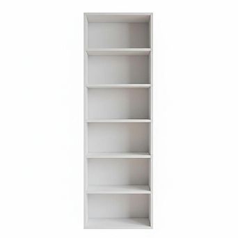 6 Shelf Bookcase - 71.4” 6 Shelf Tall Bookshelf with Anti-Tip Design & Easy Assembly