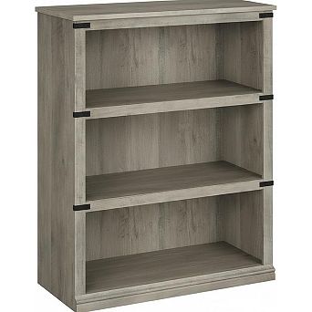 5 tier Farmhouse Wood Bookshelf with Storage Open Shelves
