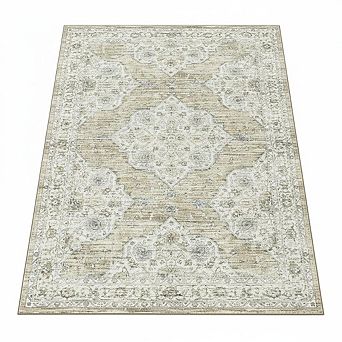 Large Printed Area Rug,Low Pile,Stain Resistant Rugs Machine Washable