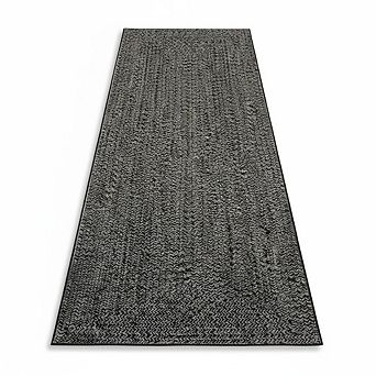 Braided Printed Area Rugs,Rubber Backing,Non Shedding Low Pile