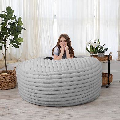 Jaxx Saxx 5 Foot Bean Bag w/ Removable Cover, Mondo Fur