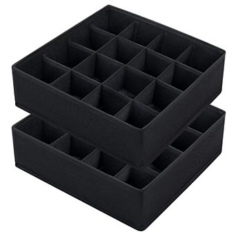 Sock Drawer Organizer 16-Cell Fabric Divider for Underwear Lingerie