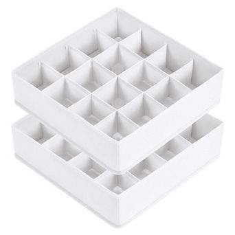 Sock Drawer Organizer 16-Cell Fabric Divider for Underwear Lingerie