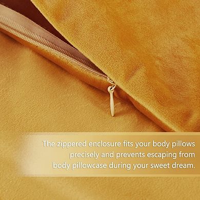 Holiday Body Pillow Cover Soft Zippered Decorative Cozy