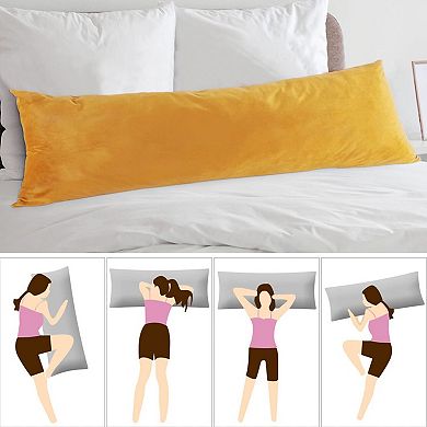 Holiday Body Pillow Cover Soft Zippered Decorative Cozy