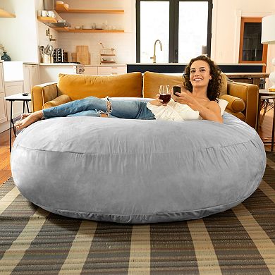 Jaxx 6 Foot Cocoon - 2-in-1 Convertible Bean Bag Bed & Large Bean Bag Chair for Adults