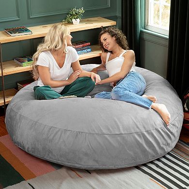 Jaxx 6 Foot Cocoon - 2-in-1 Convertible Bean Bag Bed & Large Bean Bag Chair for Adults