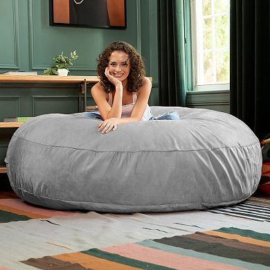 Jaxx 6 Foot Cocoon - 2-in-1 Convertible Bean Bag Bed & Large Bean Bag Chair for Adults