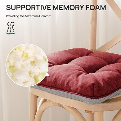 Memory Foam Chair Cushions Indoor Outdoor Seat Pads