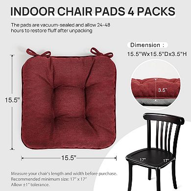 Memory Foam Chair Cushions Indoor Outdoor Seat Pads