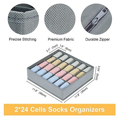 Sock Drawer Organizer Divider for Underwear Ties Belts