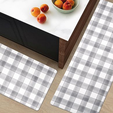 Modern Farmhouse Anti Fatigue Waterproof & Non-Skid Kitchen Kitchen Mat Set 2pc