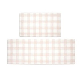 Modern Farmhouse Anti Fatigue Waterproof & Non-Skid Kitchen Kitchen Mat Set 2 pc