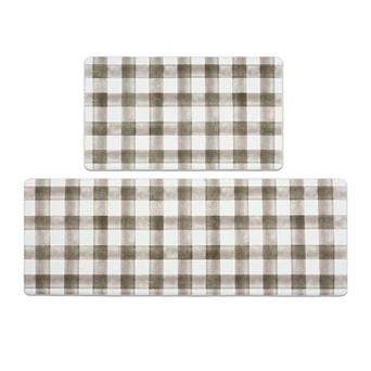 Modern Farmhouse Anti Fatigue Waterproof & Non-Skid Kitchen Kitchen Mat Set 2 pc