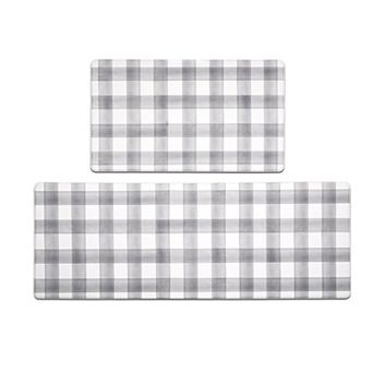 Modern Farmhouse Anti Fatigue Waterproof & Non-Skid Kitchen Kitchen Mat Set 2 pc