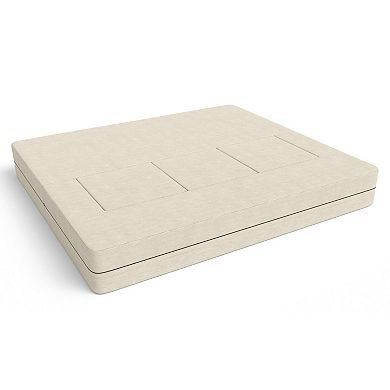 Jaxx Zipline Convertible Sleeper Sofa & Ottomans California King-Size Bed, Microvelvet