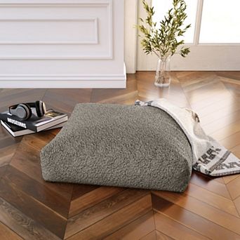 Jaxx Brio Large Décor Floor Pillow / Meditation Yoga Cushion, Shearling Faux Lamb